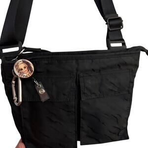 Athleta | Bags | Athleta Crossbody All About Belt Bag The Power Of She  Waist Pack Black Nylon Zip | Poshmark